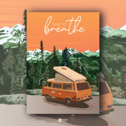 travel-voyage-vanlife-roadtrip-illustration-vente-affiche-poster-decoration-alpes