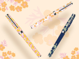 creation-motifs-fleuris-stylos-ecriture-oberthur-papeterie
