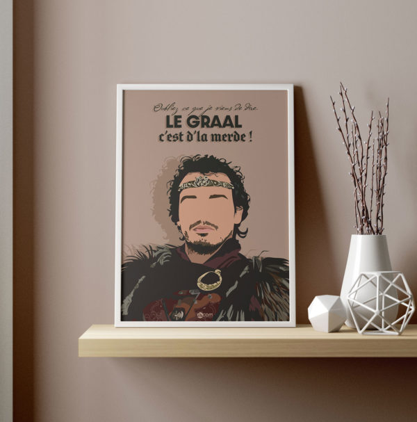 affiche-kaamelott-roi-arthur-le-graal-humour-illustration