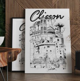 illustration-clisson-architecture-patrimoine-loire-atlantique-dessin-2scom
