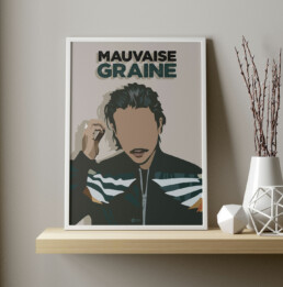 affiche-nekfeu-poster-illustration-mauvaise-graine-ken-samaras-concert-musique-rap-francais