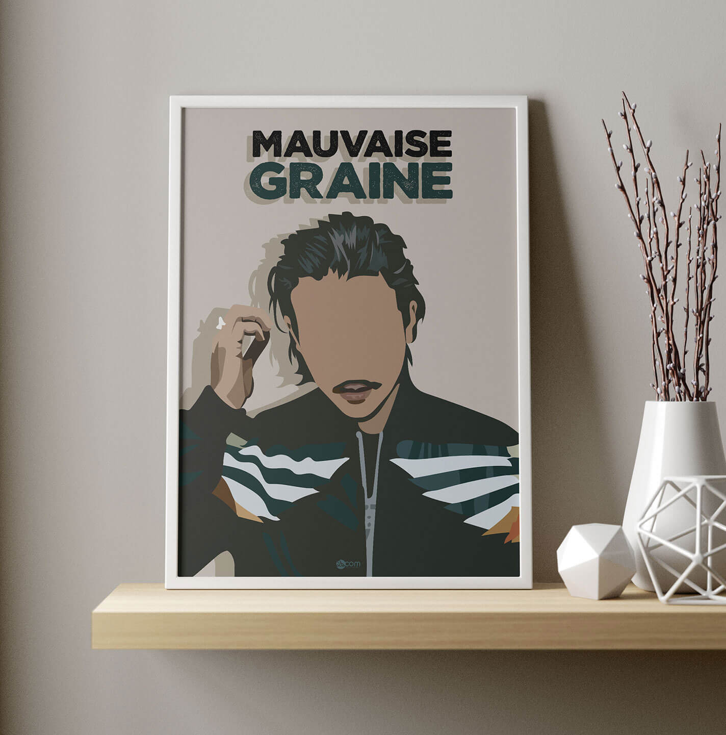 Affiche de l'artiste français Nekfeu, illustré par 2SCOM Studio