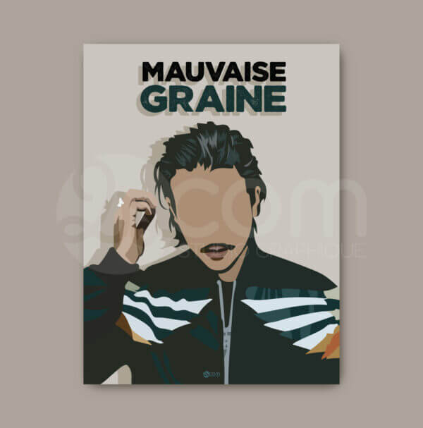 nekfeu-poster-affiche-illustration-mauvaise-graine-ken-samaras-concert-musique-rap-francais