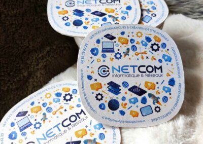 Création sous bock sur mesure NETCOM INFORMATIQUE