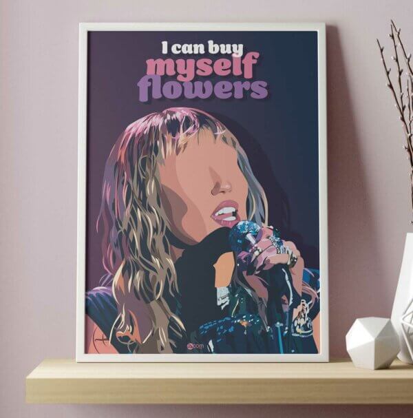 Affiche illustration Miley Cyrus