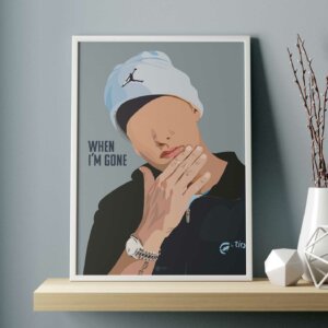 Affiche eminem illustration dessin