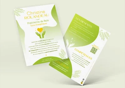 Création de flyer – Soins énergétiques & Reiki