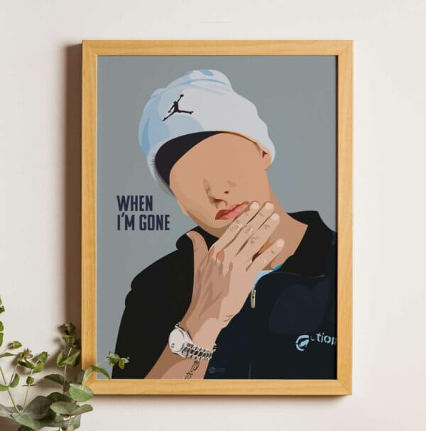 Affiche Eminem rap US illustration portrait