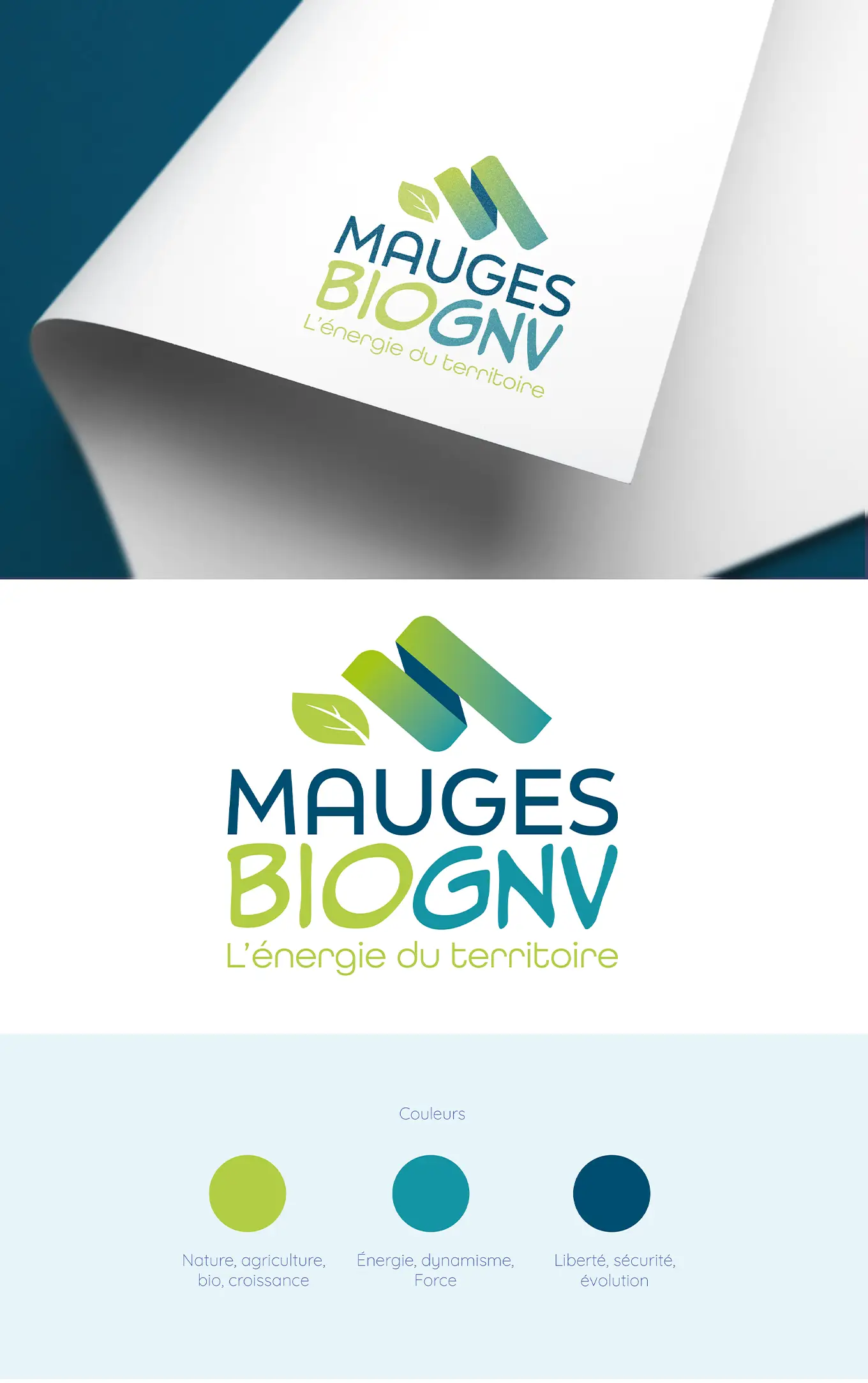Création identité visuelle logo Mauges bioGNV