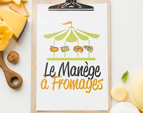 Création de logo 100% personnalisé fromagerie artisanale