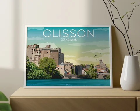 illustration clisson sur mesure affiche personnalisee décoration