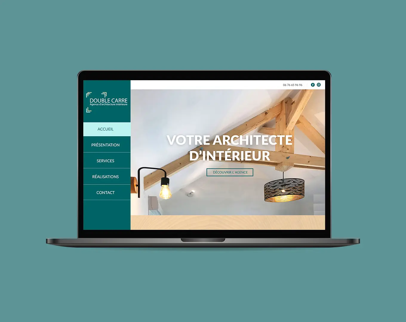 Création de site internet pour architecte d'intérieur, décorateur