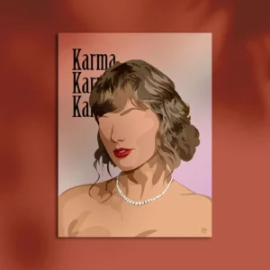 Affiche Taylor Swift The Eras Tour Karma illustration