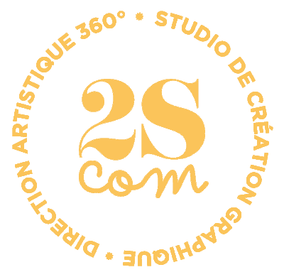 logo animé 2SCOM gif animé logo entreprise studio de création graphique à Clisson